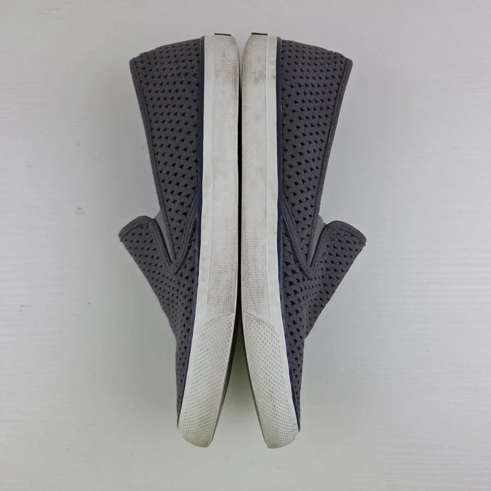 Sperry Women's Seaside Perforated Slip‎ On Sneaker Gray Size 8 M